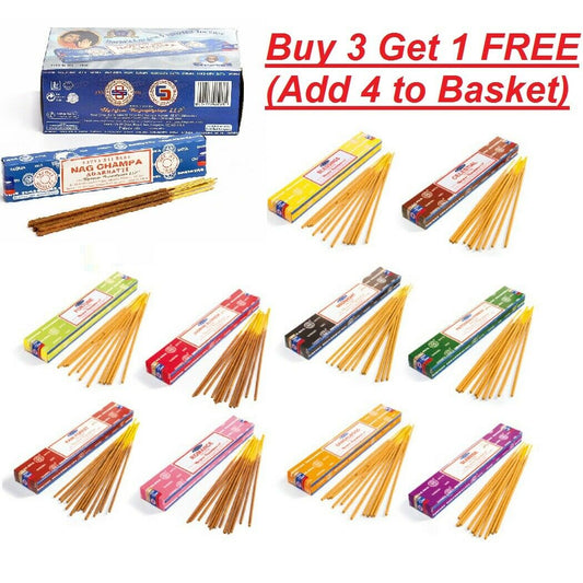 Satya Genuine Nag Champa Incense Sticks Incense Joss 15g Mixed Scents