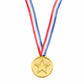 Gold Winner Medal With Ribbon Neck Cord Party Bag Filler Toys For Kids 1 to 96