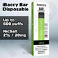 IBACCY BAR DISPOSABLE Vape POD Kit 600puffs Pen Kit 0mg/20mg | Buy 3 Get 1 Free