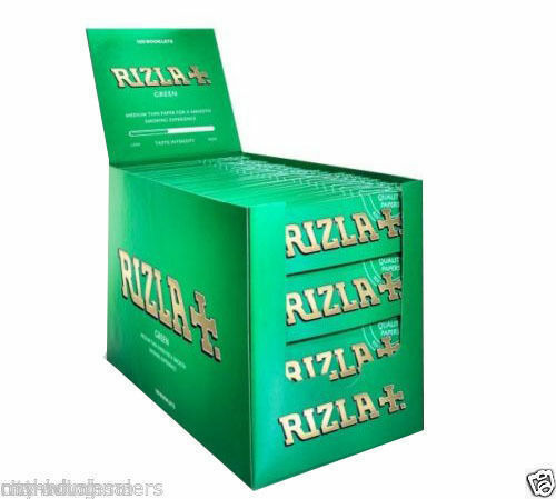 Original Rizla Green Standard Regular Cigarette Rolling Papers 50 booklets