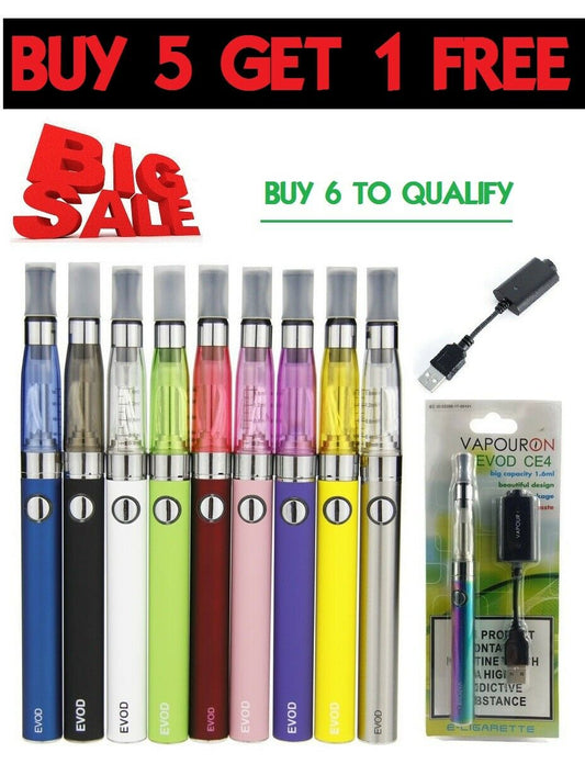 RECHARGEABLE E-CIGARETTE VAPE PEN E SHISHA HOOKAH KIT 1100 MAH BATTERY + CHARGER