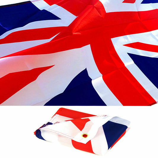 Union Jack Flag (5ft x 3ft) Polyester, double stitched seam, metal eyelets