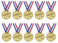 Kids Children Gold Plastic Winners Medals Sports Day Party Bag Prize Awards Toys