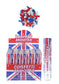 Union Jack Blue Biodegradable Confetti Shooter Compressed Air Cannon Popper