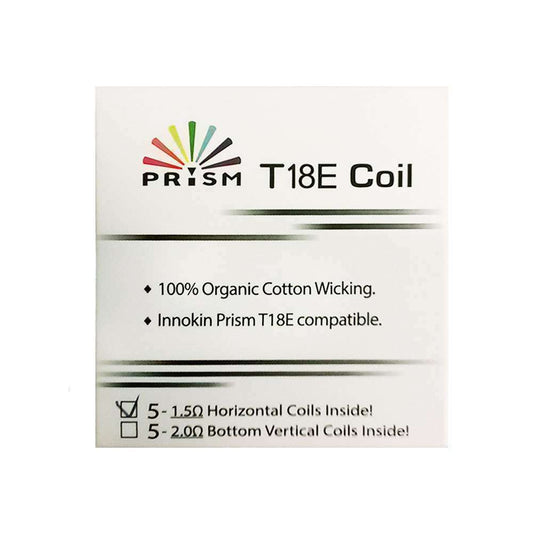 Genuine Innokin Endura Prism T18E Coils Head 1.5 Ohm E-Cig Vape (Pack of 5)