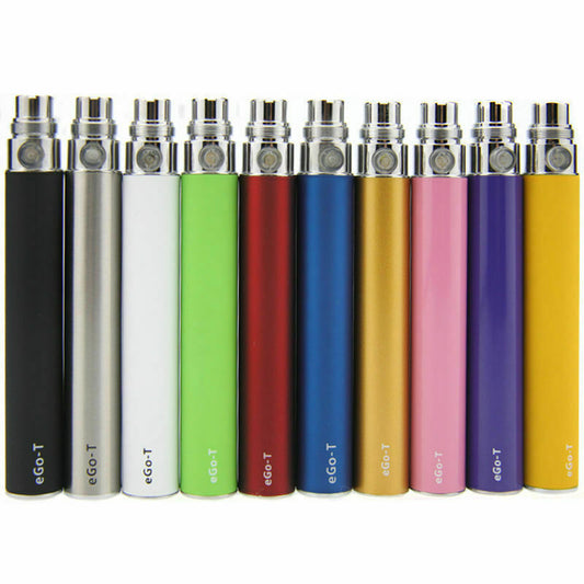 Variopus Colours Rechargeable Batteries 1100 mAh eGo-T, E Cig Vape Pen Batteries