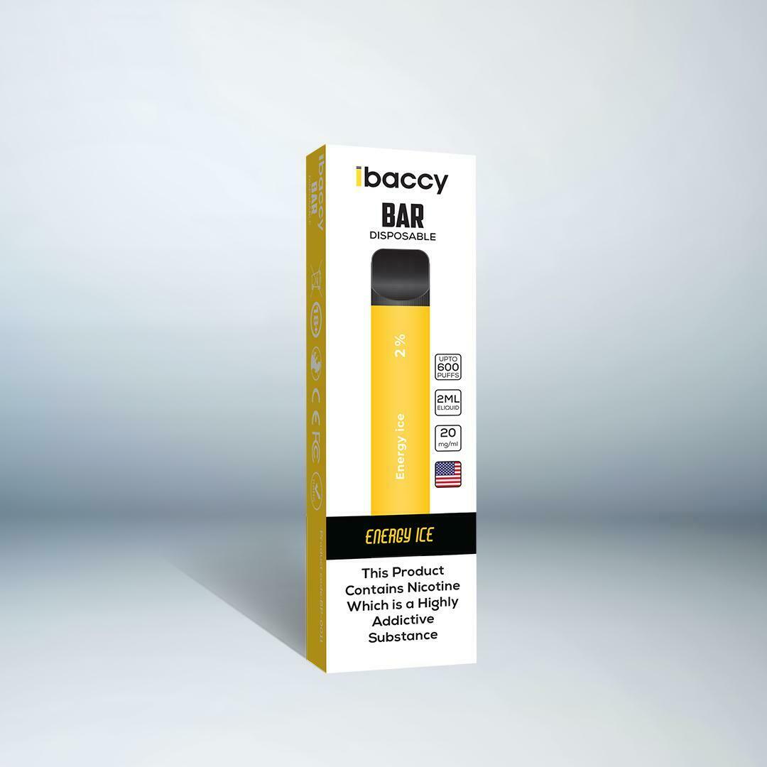 IBACCY BAR DISPOSABLE Vape POD Kit 600puffs Pen Kit 0mg/20mg | Buy 3 Get 1 Free